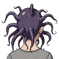 parasite host human controlled tentacles back head