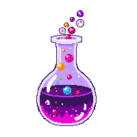 beast tongue potion round flask
