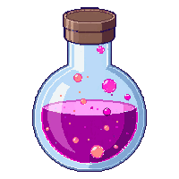 charisma potion round flask
