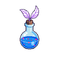 feather fall potion round flask