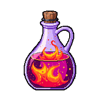 fire breathing potion corked jug