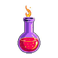 fire resistance potion tall vial