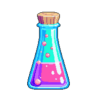 ghost potion tall vial