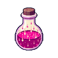 haste potion round flask