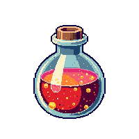 iron skin potion round flask