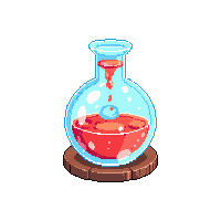 levitation potion round flask
