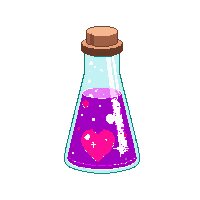 love potion tall vial