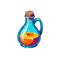 luck potion corked jug