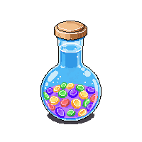 luck potion round flask