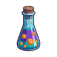 luck potion tall vial