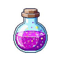 mana potion round flask