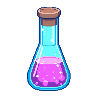 mana potion tall vial
