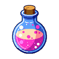 mind reading potion round flask