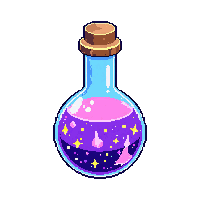 night vision potion round flask