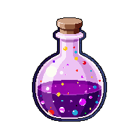 poison potion round flask