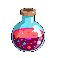 rage potion round flask