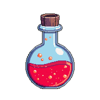 regeneration potion round flask