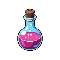shrinking potion round flask