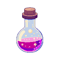 teleport potion round flask