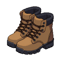 sturdy hiking boots  rune stitched