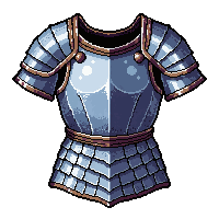 scale mail tunic  snow frosted