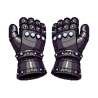 studded gauntlets  diamond encrusted