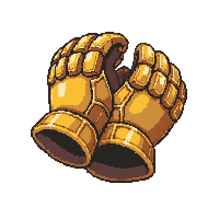 studded gauntlets  gold clasp