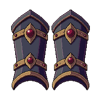 studded gauntlets  rune stitched