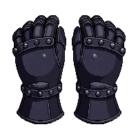 studded gauntlets  shadow cloth black