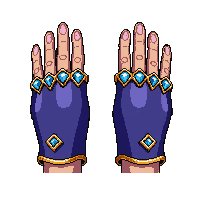 wizard fingerless gloves  diamond encrusted