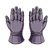 wizard fingerless gloves  polished silver