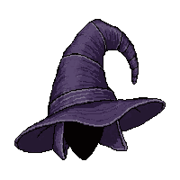 wizard pointed hat  ancient cracked