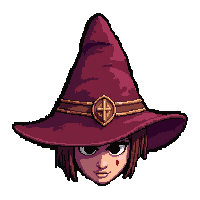 wizard pointed hat  blood stained