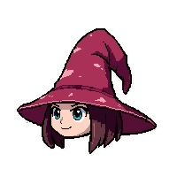 wizard pointed hat  with red plume