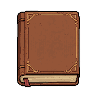 thick spellbook  with simple plain cover