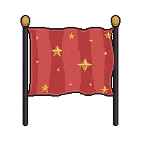 two tailed flag  with star pattern