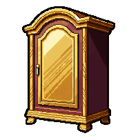 wardrobe armoire  gold trimmed royal