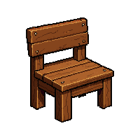 wooden chair  plain rustic