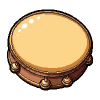 tambourine  gold inlaid