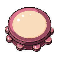 tambourine  magical glowing