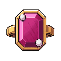 ruby ring  with pearl