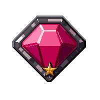 ruby ring  with star symbol