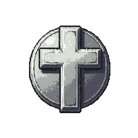 silver ring  with cross pendant