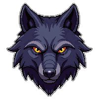 wolf head trophy  glowing with magic