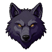 wolf head trophy  petrified to stone