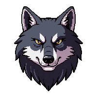wolf head trophy  preserved fresh