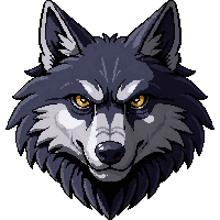wolf head trophy  weathered old