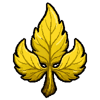 tattoo style rune  gold leaf rune