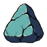 triangular rune  ancient cracked stone rune