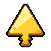 triangular rune  gold leaf rune